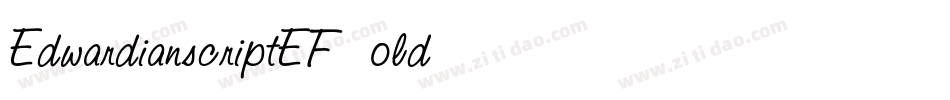 EdwardianScriptEF-Bold字体转换