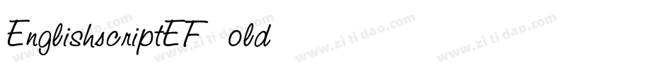 EnglishScriptEF-Bold字体转换