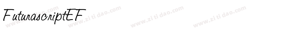 FuturaScriptEF字体转换