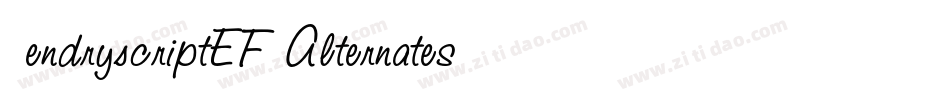 PendryScriptEF-Alternates字体转换