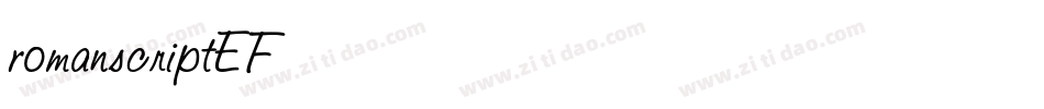 RomanScriptEF字体转换