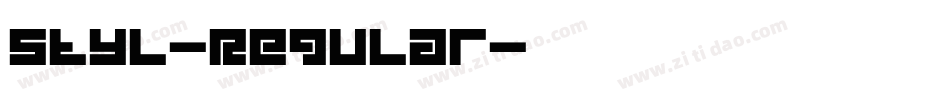 Styl-Regular字体转换