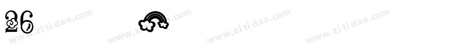 26个字母顺序字体字体转换