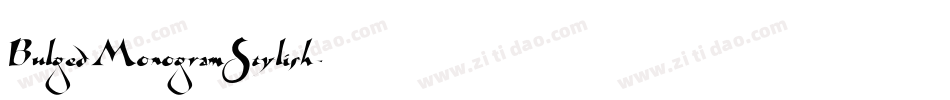BulgedMonogramStylish字体转换