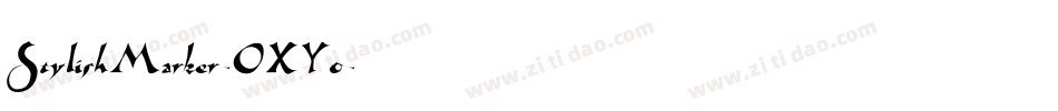 StylishMarker-OXYo字体转换