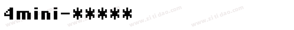 4mini字体转换