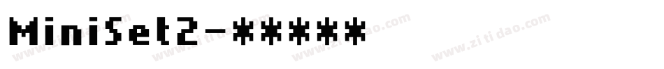 MiniSet2字体转换