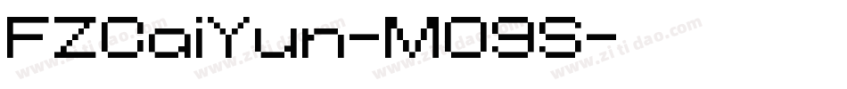 FZCaiYun-M09S字体转换