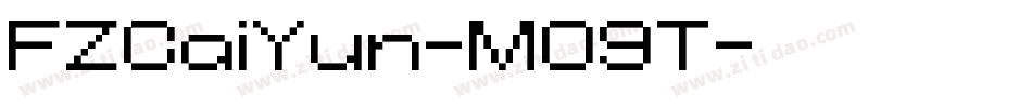 FZCaiYun-M09T字体转换