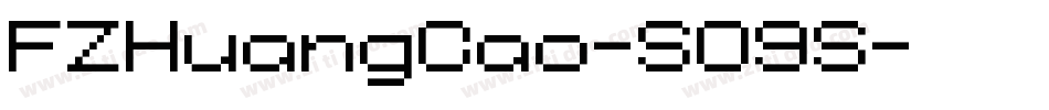 FZHuangCao-S09S字体转换