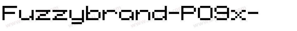 Fuzzybrand-P09x字体转换