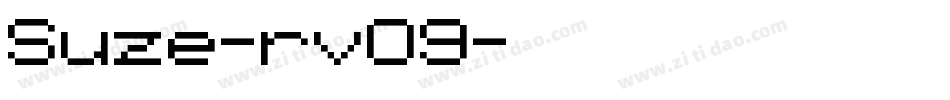 Suze-rv09字体转换