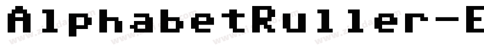 AlphabetRuller-EB64字体转换