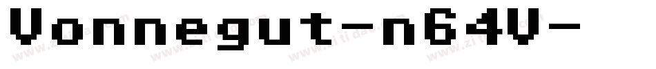 Vonnegut-n64V字体转换