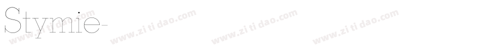 Stymie字体转换