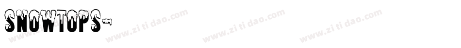 SNOWTOPS字体转换