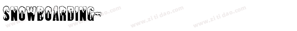 Snowboarding字体转换