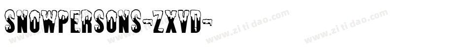 Snowpersons-zXVD字体转换