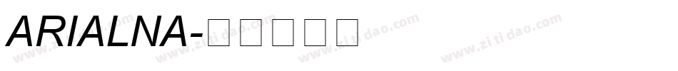 ARIALNA字体转换