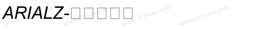 ARIALZ字体转换