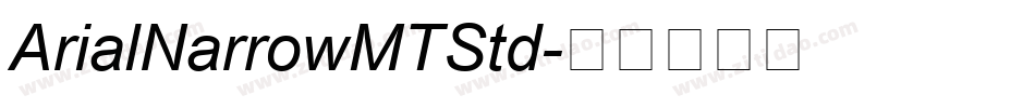 ArialNarrowMTStd字体转换