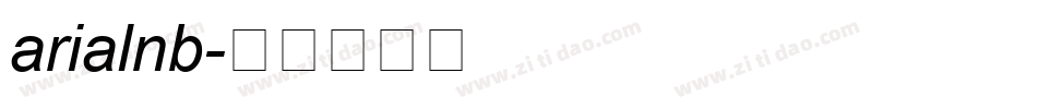 arialnb字体转换