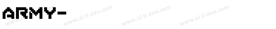 ARMY字体转换