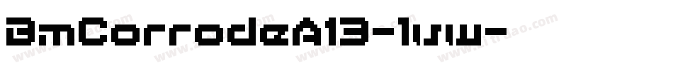 BmCorrodeA13-lvw字体转换