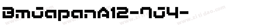 BmJapanA12-7J4字体转换