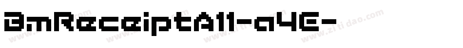 BmReceiptA11-a4E字体转换