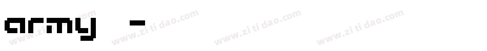 army字体字体转换