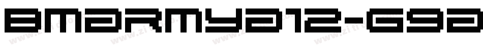 BmArmyA12-G9A字体转换