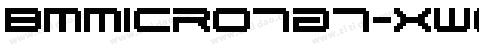 BmMicro7A7-XwG字体转换