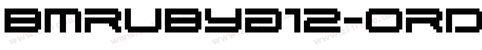 BmRubyA12-ORd字体转换