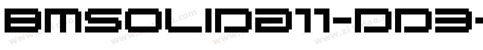 BmSolidA11-DD3字体转换