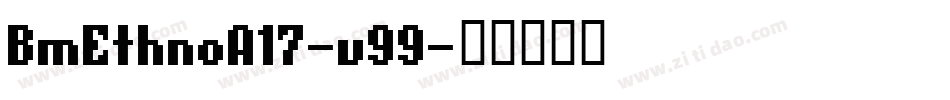 BmEthnoA17-v99字体转换