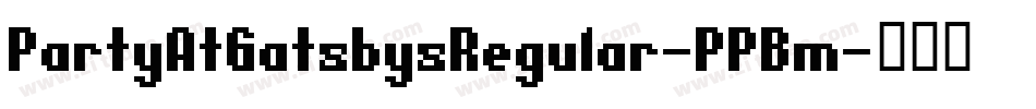 PartyAtGatsbysRegular-PPBm字体转换