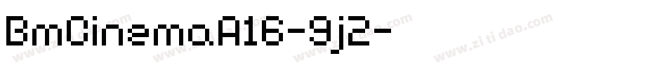 BmCinemaA16-9j2字体转换