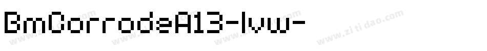 BmCorrodeA13-lvw字体转换