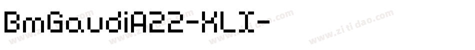 BmGaudiA22-KLX字体转换