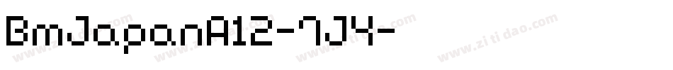 BmJapanA12-7J4字体转换