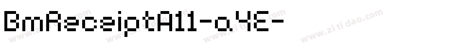 BmReceiptA11-a4E字体转换
