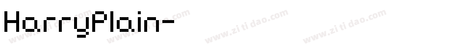 HarryPlain字体转换