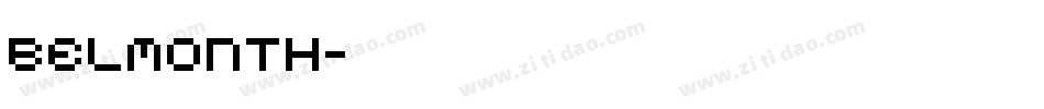 belmonth字体转换