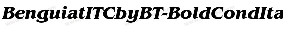 BenguiatITCbyBT-BoldCondItalic字体转换