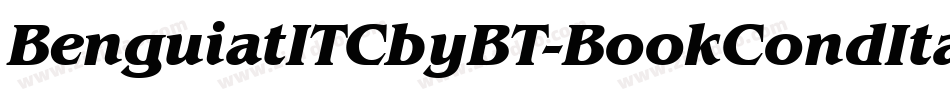 BenguiatITCbyBT-BookCondItalic字体转换