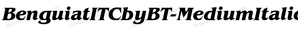 BenguiatITCbyBT-MediumItalic字体转换