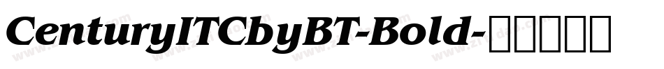 CenturyITCbyBT-Bold字体转换