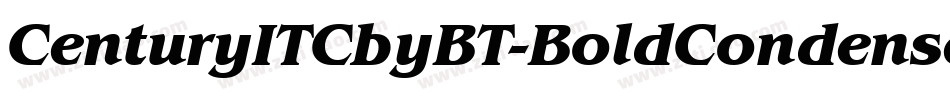 CenturyITCbyBT-BoldCondensed字体转换
