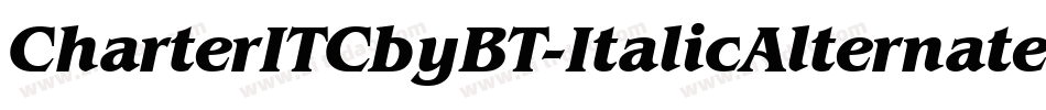 CharterITCbyBT-ItalicAlternate字体转换